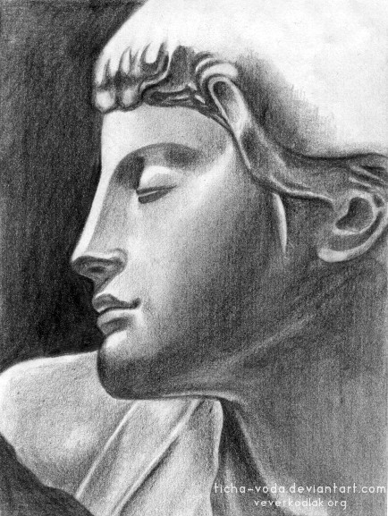 Michelangelo's statue's head